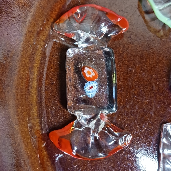 Glass decorative candies, set of 4, handmade. - Picture 5 of 6